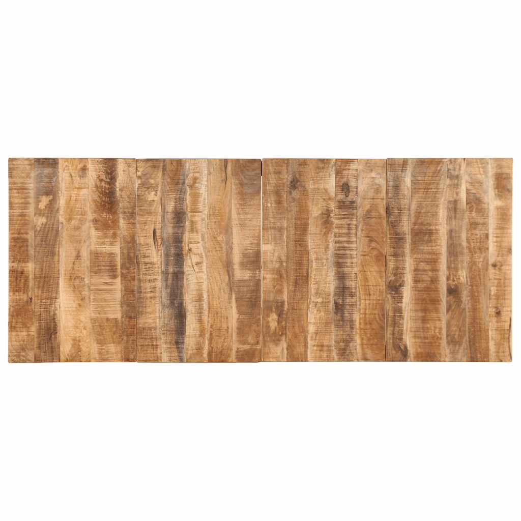 vidaXL Dining Table 220x90x75 cm Solid Wood Rough Mango