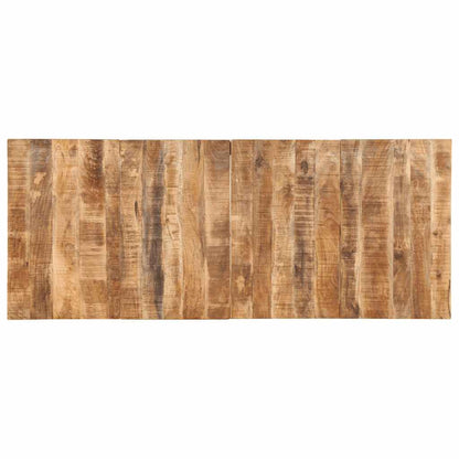 vidaXL Dining Table 220x90x75 cm Solid Wood Rough Mango