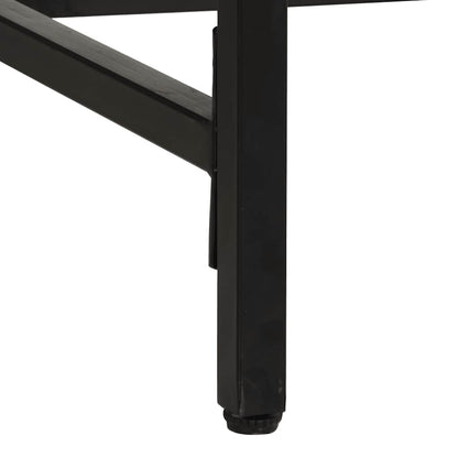 vidaXL Dining Table 220x90x75 cm Solid Wood Rough Mango