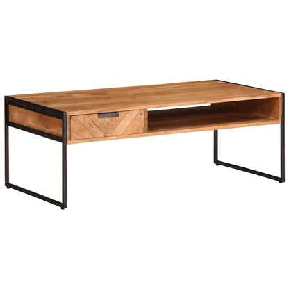 vidaXL Coffee Table 110x55x40 cm Solid Wood Acacia
