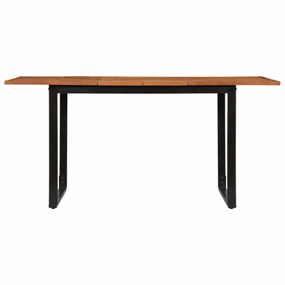 vidaXL Dining Table 160x80x75 cm Solid Wood Acacia