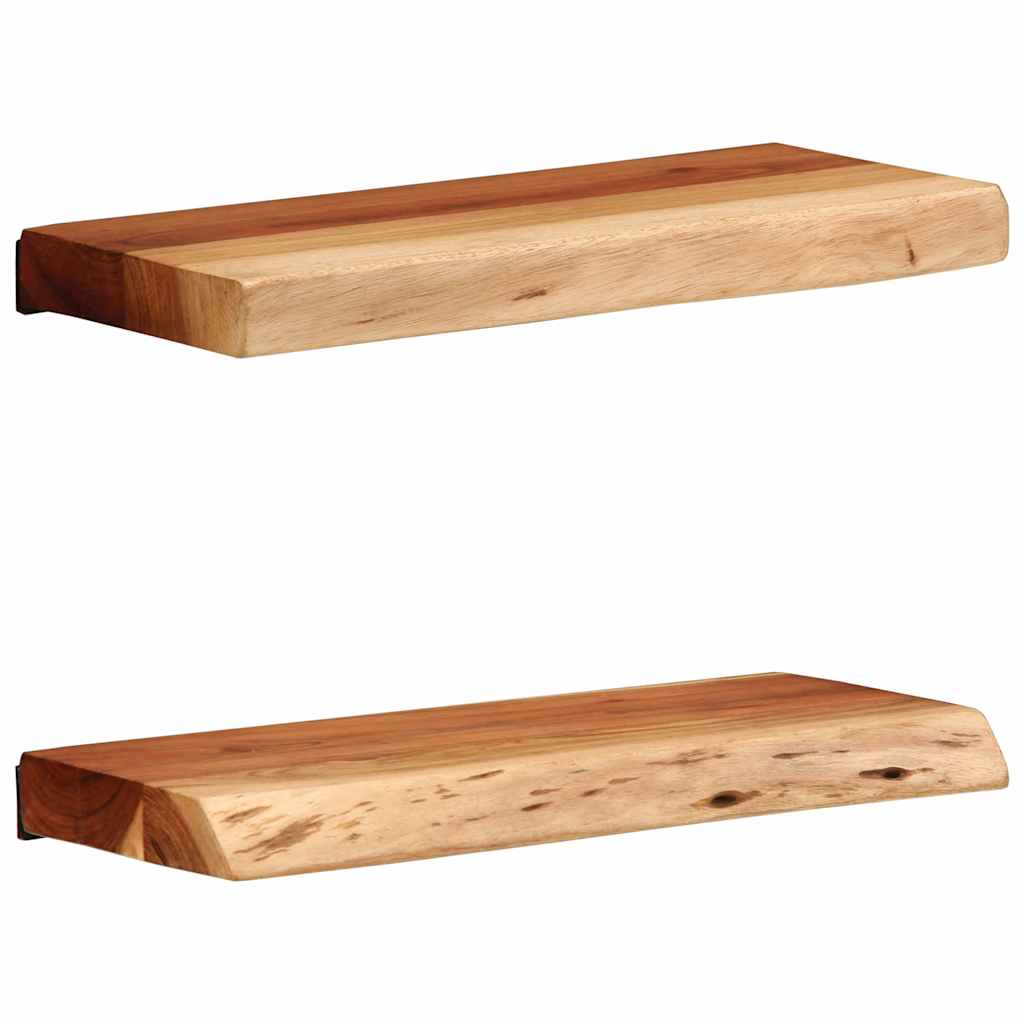 vidaXL Wall Shelves 2 pcs 40x20x3,5 cm Solid Wood Acacia