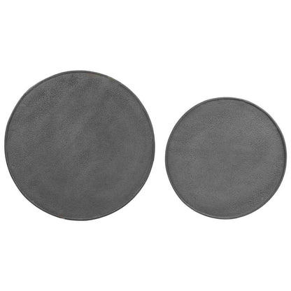 vidaXL Coffee Table 2 pcs Black Engineered Wood