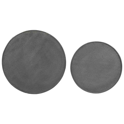 vidaXL Coffee Table 2 pcs Black Engineered Wood