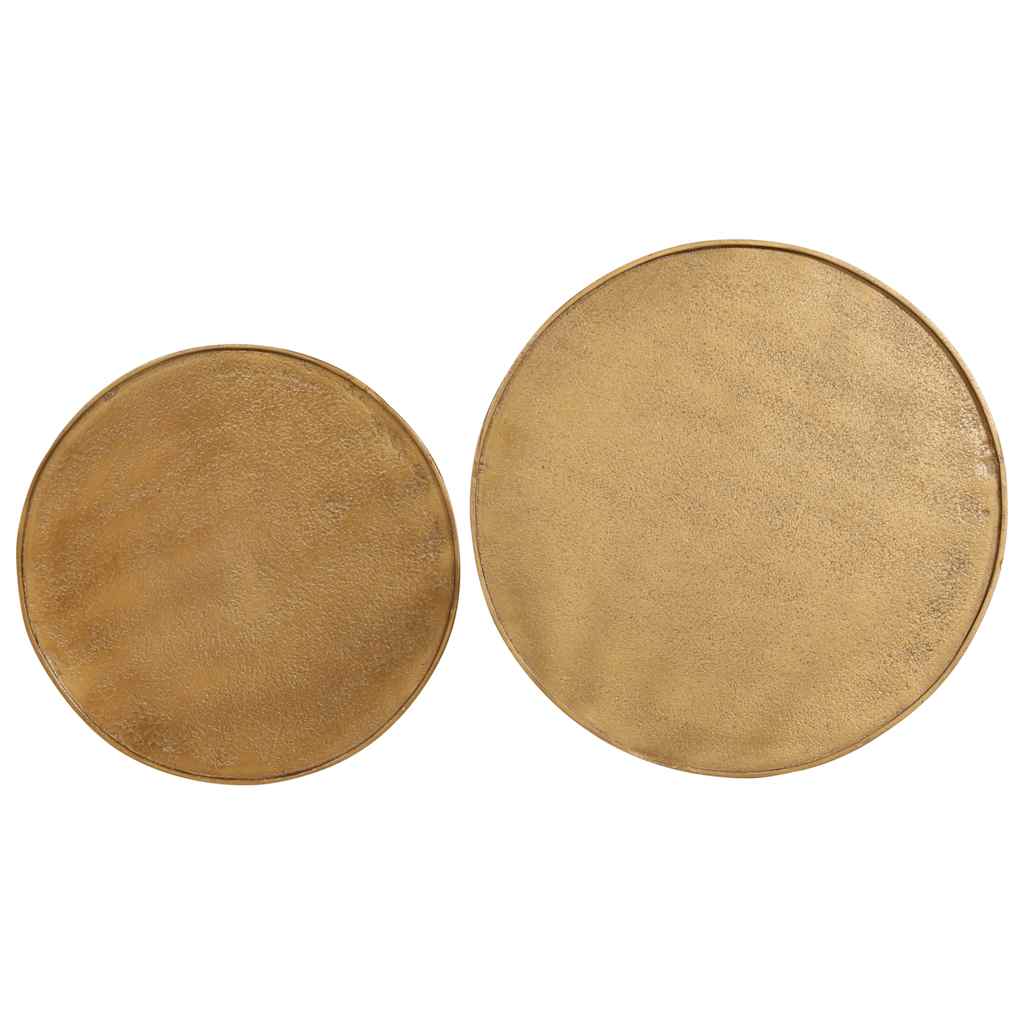 vidaXL Coffee Table 2 pcs Golden Engineered Wood
