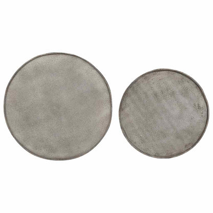 vidaXL Coffee Table 2 pcs Silver Engineered Wood