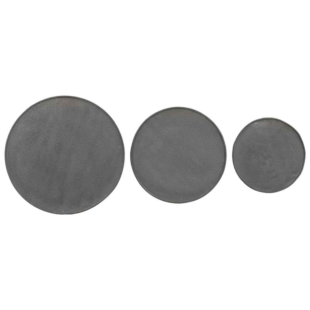 vidaXL Coffee Table 3 pcs Black Engineered Wood