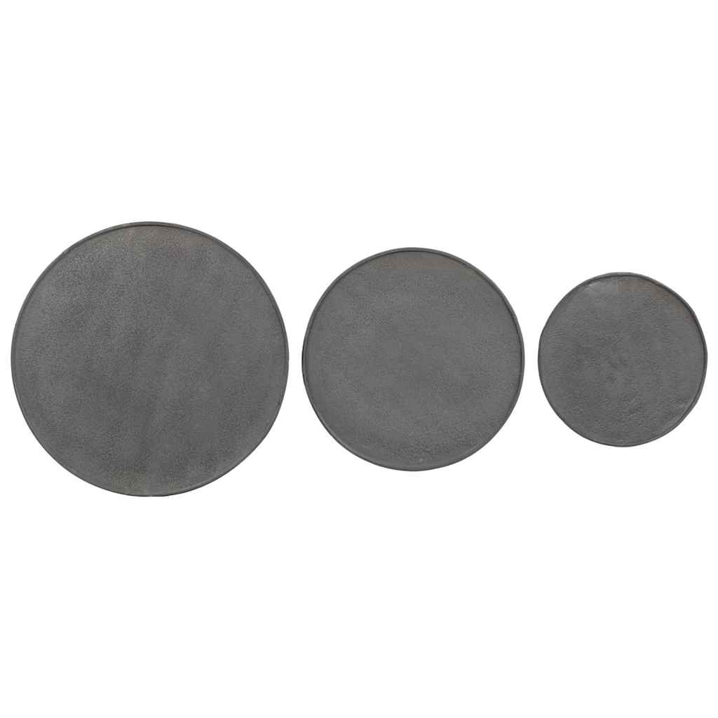 vidaXL Coffee Table 3 pcs Black Engineered Wood