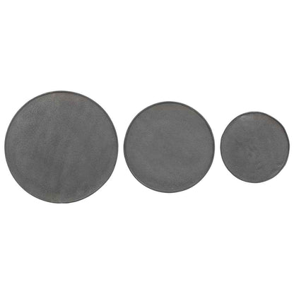 vidaXL Coffee Table 3 pcs Black Engineered Wood