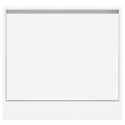 vidaXL Shoe Cabinet White 60x21x57 cm Engineered Wood