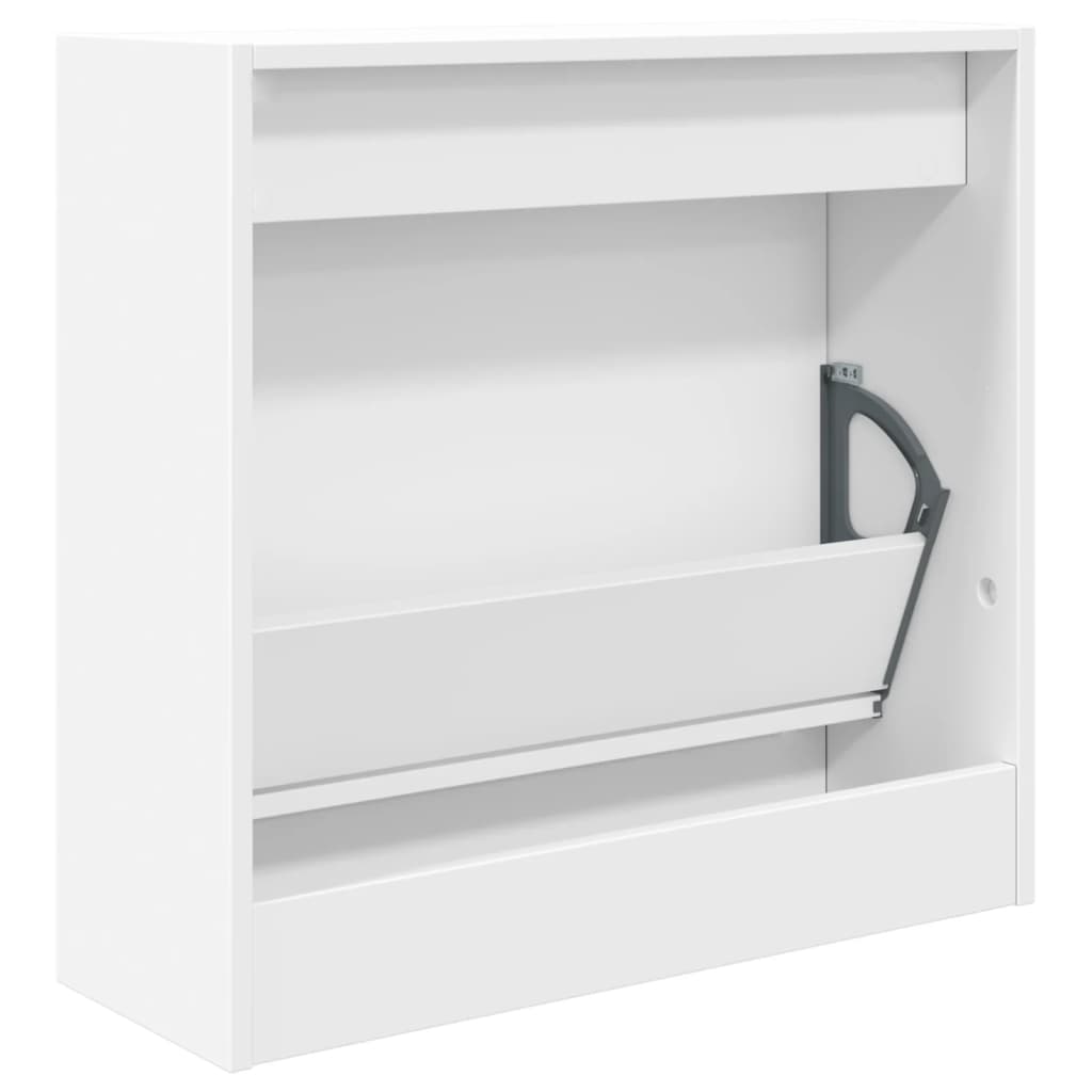 vidaXL Shoe Cabinet White 60x21x57 cm Engineered Wood