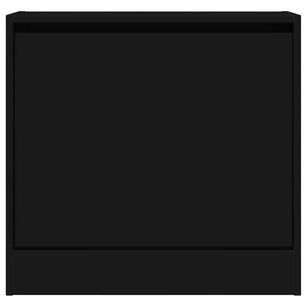 vidaXL Shoe Cabinet | Black | Engineered Wood | Compact | Shoe Cabinet