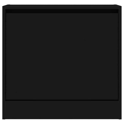 vidaXL Shoe Cabinet | Black | Engineered Wood | Compact | Shoe Cabinet
