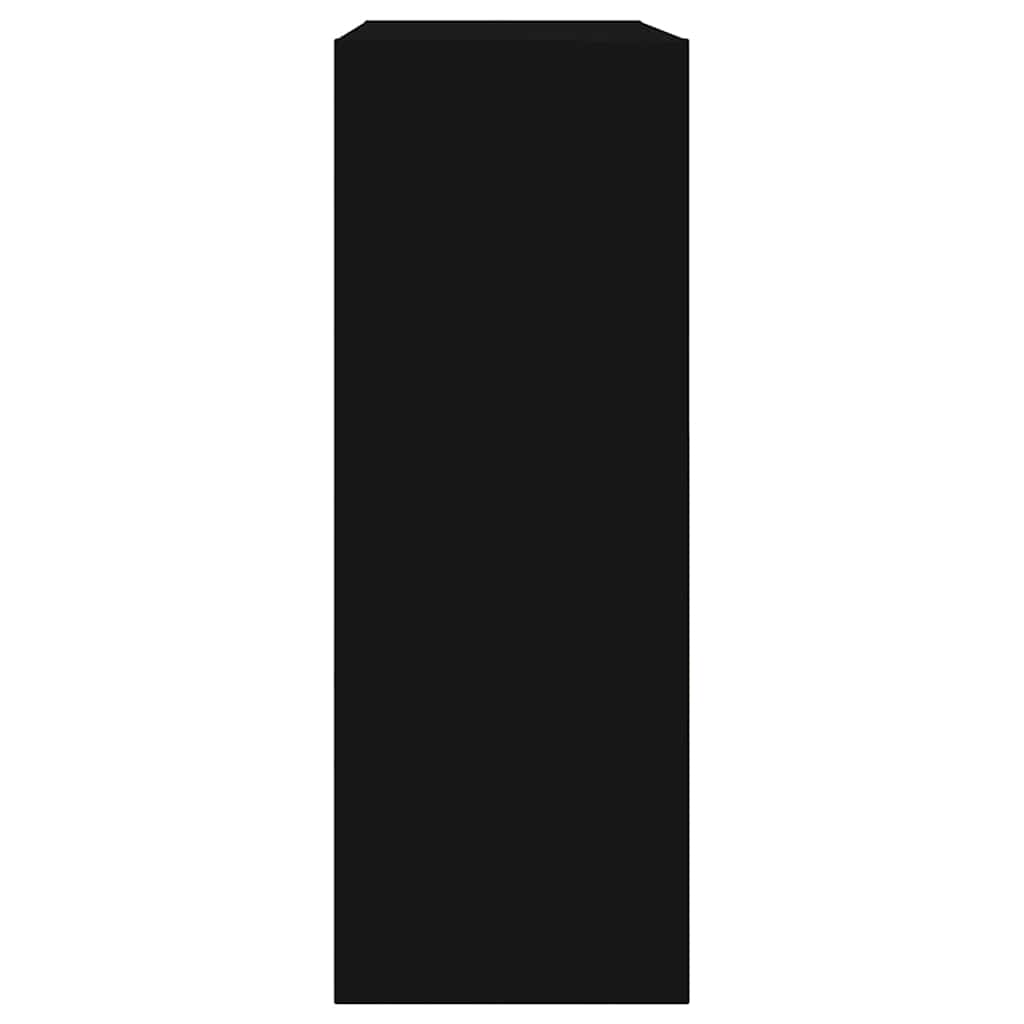 vidaXL Shoe Cabinet | Black | Engineered Wood | Compact | Shoe Cabinet