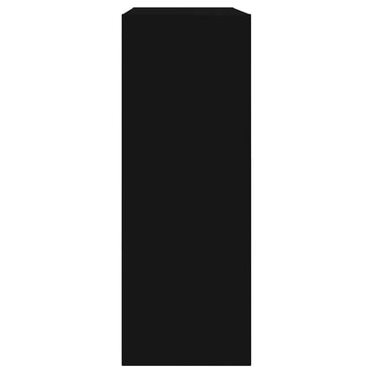 vidaXL Shoe Cabinet | Black | Engineered Wood | Compact | Shoe Cabinet