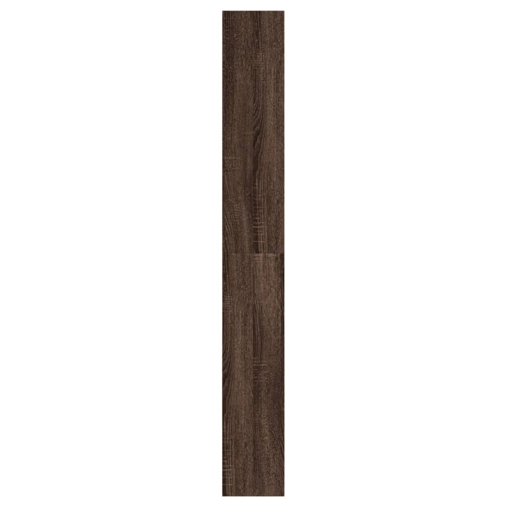 vidaXL Shoe Cabinet Brown Oak 60x21x163.5 cm Engineered Wood