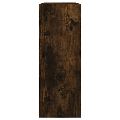 vidaXL Shoe Cabinet Smoked Oak 80x21x57 cm Engineered Wood