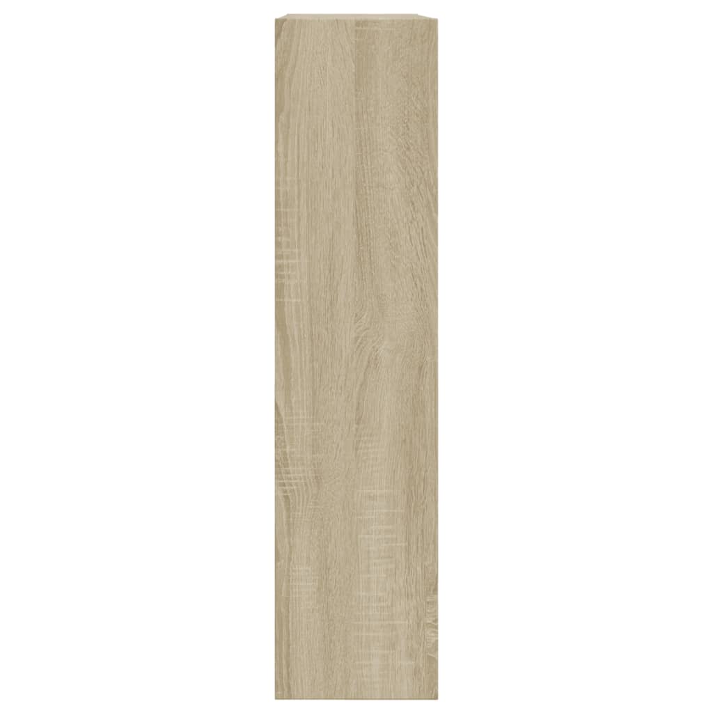 vidaXL Shoe Cabinet Sonoma Oak 80x21x87.5 cm Engineered Wood