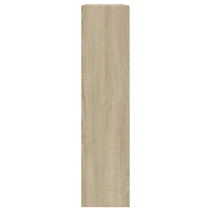 vidaXL Shoe Cabinet Sonoma Oak 80x21x87.5 cm Engineered Wood