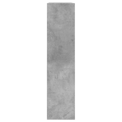 vidaXL Shoe Cabinet Concrete Grey 80x21x87,5 cm Engineered Wood