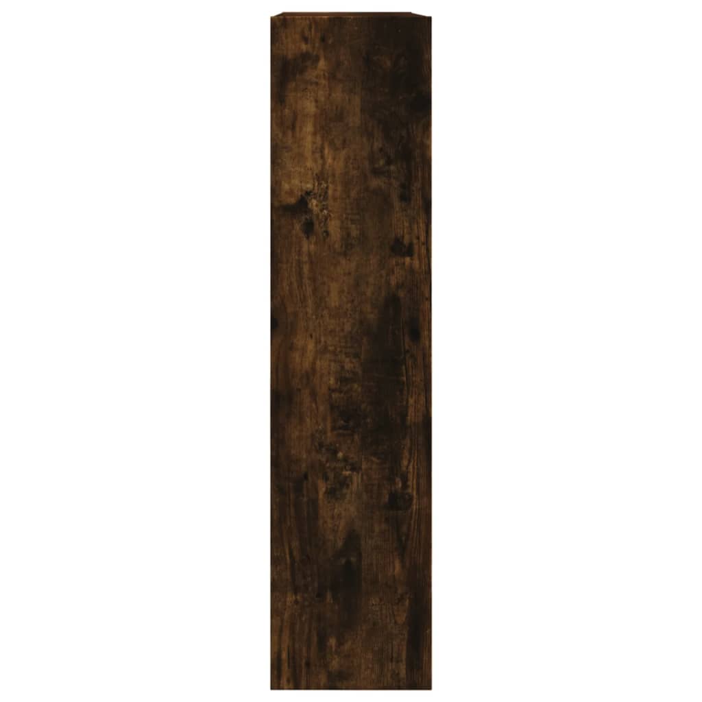 vidaXL Shoe Cabinet Smoked Oak 80x21x87,5 cm Engineered Wood