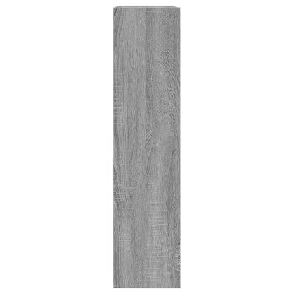 vidaXL Shoe Cabinet Grey Sonoma 80x21x87.5 cm Engineered Wood