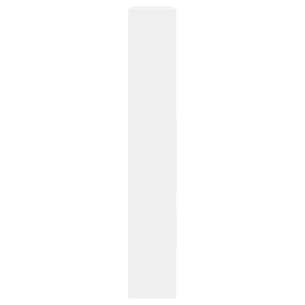 vidaXL Shoe Cabinet White 80x21x125,5 cm Engineered Wood