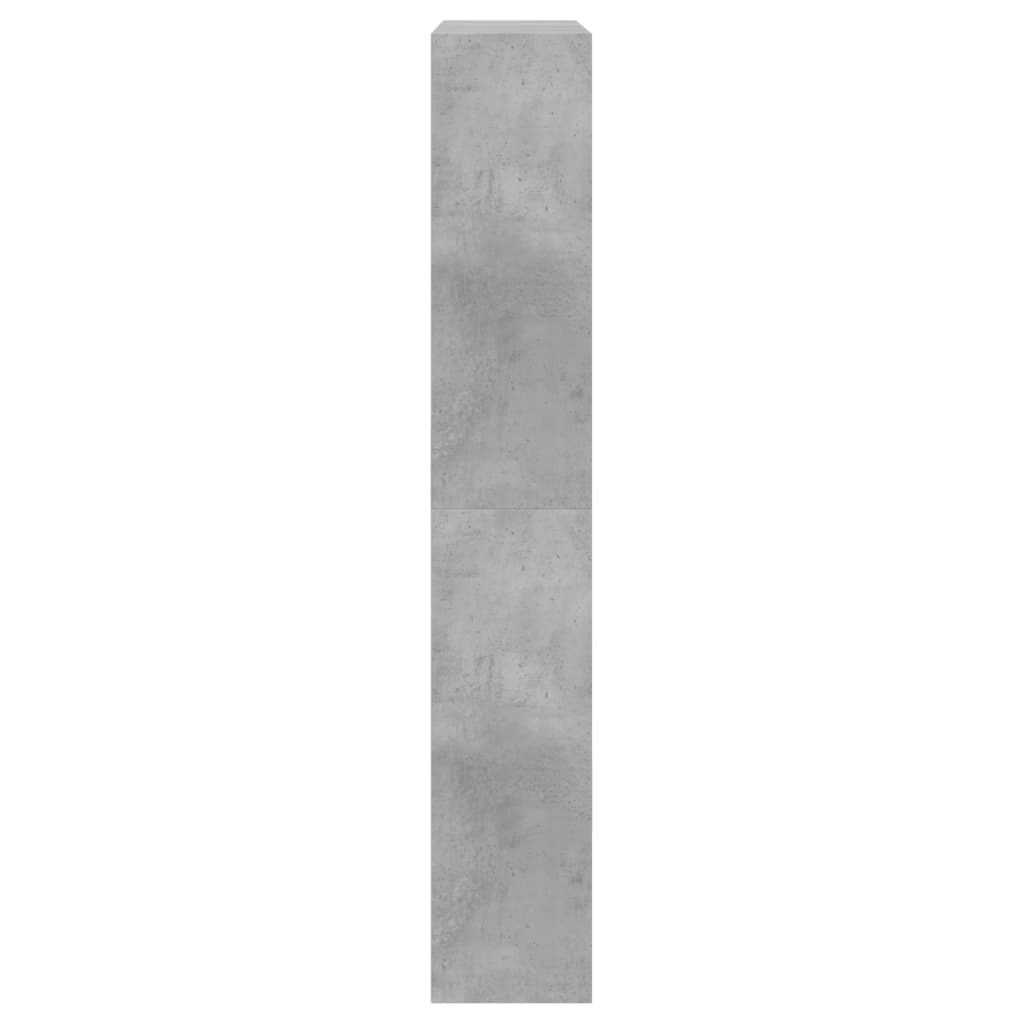 vidaXL Shoe Cabinet Concrete Grey 80x21x125.5 cm Engineered Wood