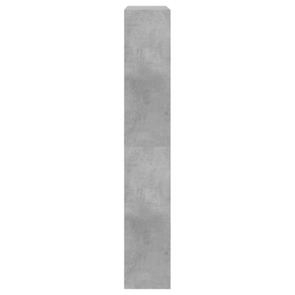 vidaXL Shoe Cabinet Concrete Grey 80x21x125.5 cm Engineered Wood