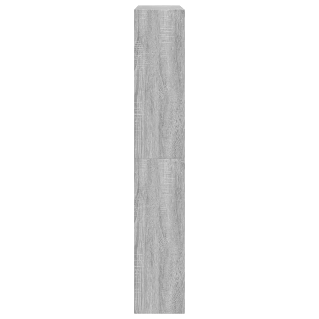 vidaXL Shoe Cabinet Grey Sonoma 80x21x125,5 cm Engineered Wood