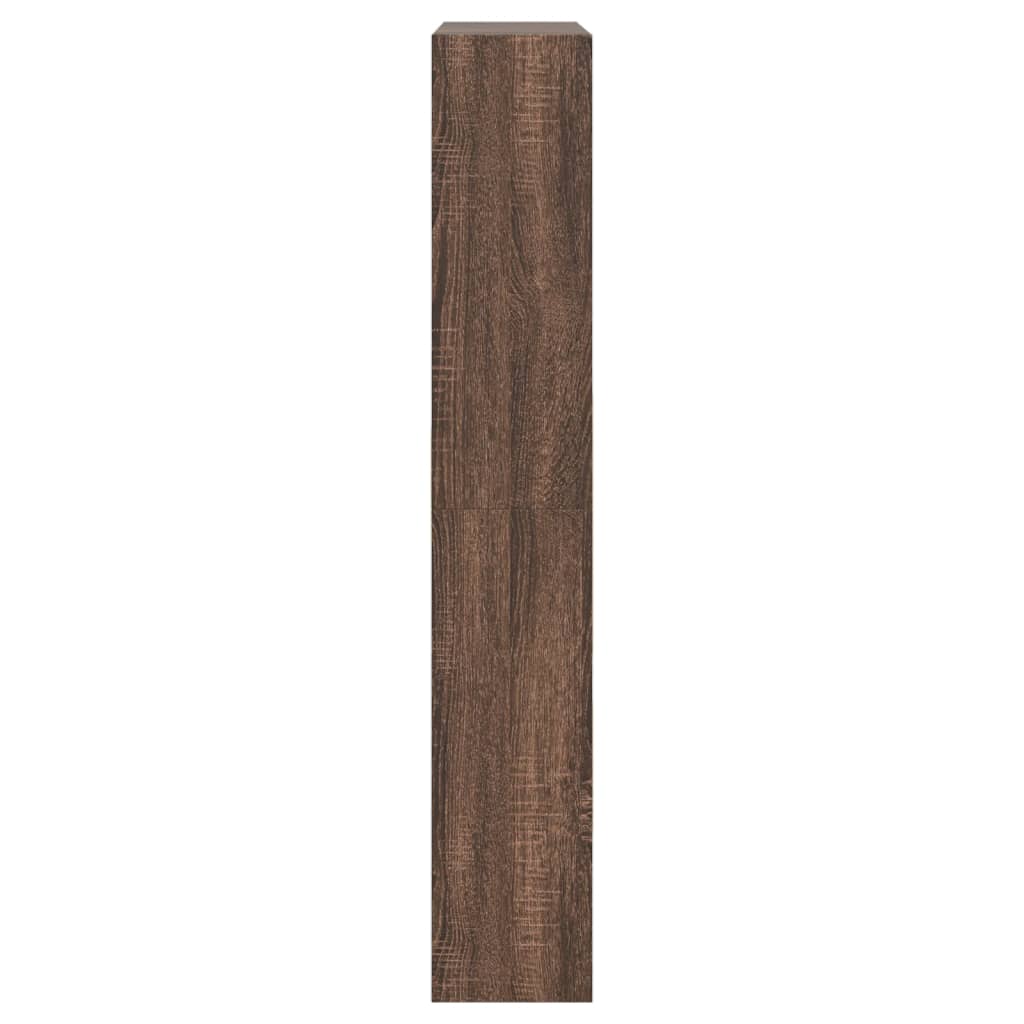 vidaXL Shoe Cabinet Brown Oak 80x21x125.5 cm Engineered Wood