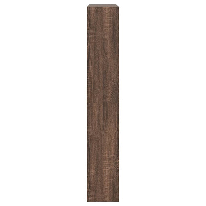 vidaXL Shoe Cabinet Brown Oak 80x21x125.5 cm Engineered Wood