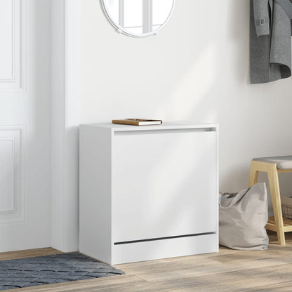 vidaXL Shoe Cabinet White 60x34x63,5 cm Engineered Wood