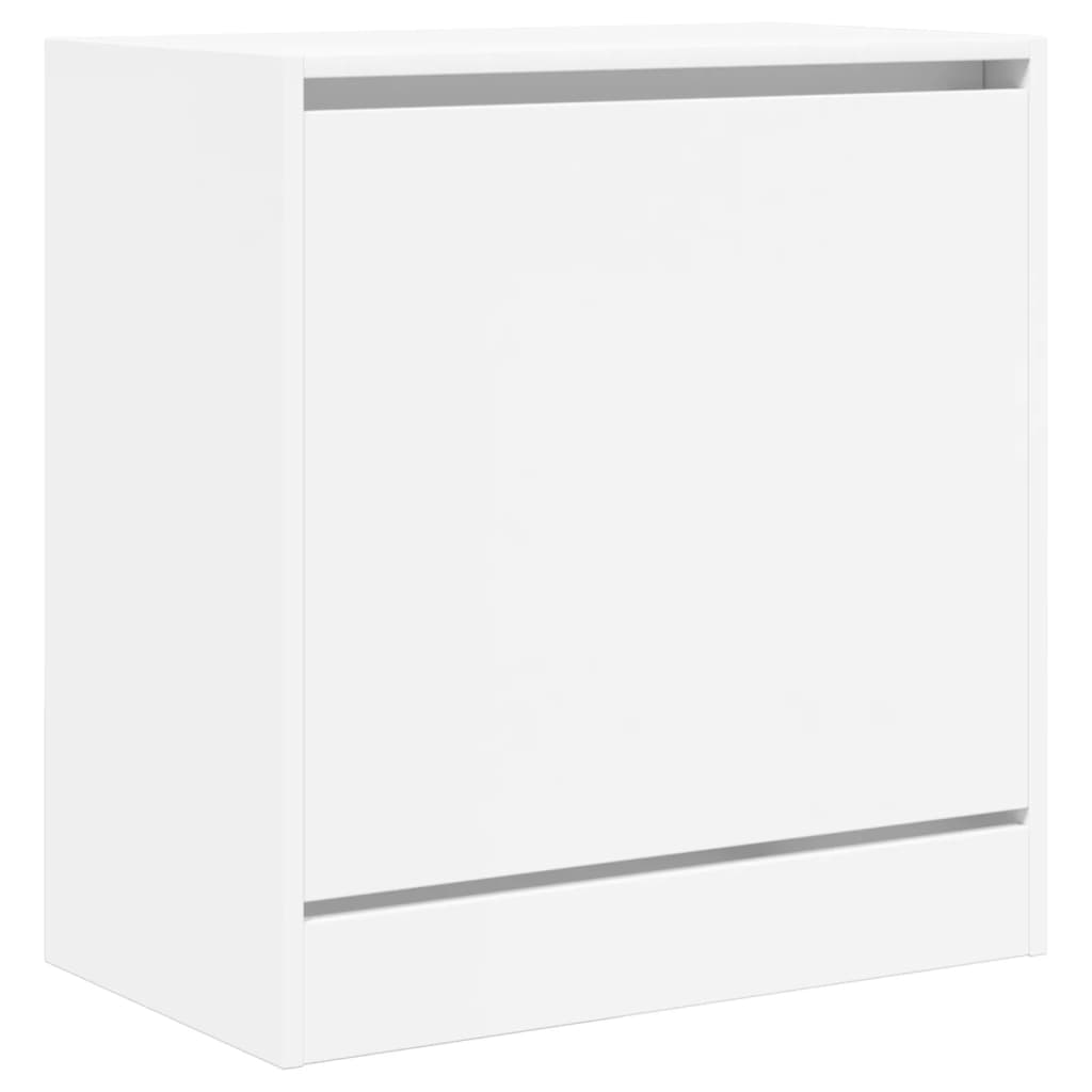 vidaXL Shoe Cabinet White 60x34x63,5 cm Engineered Wood