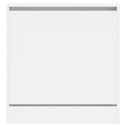 vidaXL Shoe Cabinet White 60x34x63,5 cm Engineered Wood