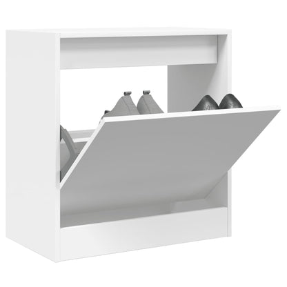 vidaXL Shoe Cabinet White 60x34x63,5 cm Engineered Wood