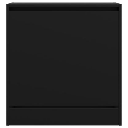 vidaXL Shoe Cabinet | Black | Engineered wood | Compact | Shoe Cabinet