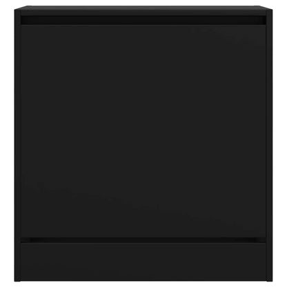vidaXL Shoe Cabinet Black 60x34x63,5 cm Engineered Wood