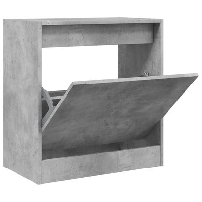 vidaXL Shoe Cabinet Concrete Grey 60x34x63.5 cm Engineered Wood