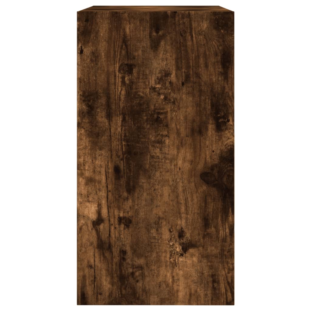 vidaXL Shoe Cabinet Smoked Oak 60x34x63.5 cm Engineered Wood