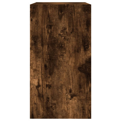vidaXL Shoe Cabinet Smoked Oak 60x34x63.5 cm Engineered Wood