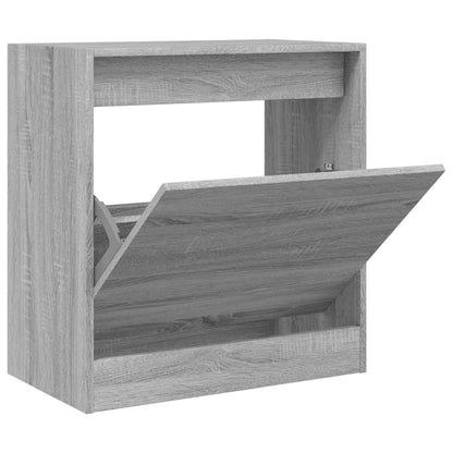 vidaXL Shoe Cabinet Grey Sonoma 60x34x63,5 cm Engineered Wood