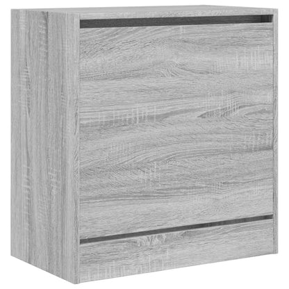 vidaXL Shoe Cabinet Grey Sonoma 60x34x63,5 cm Engineered Wood