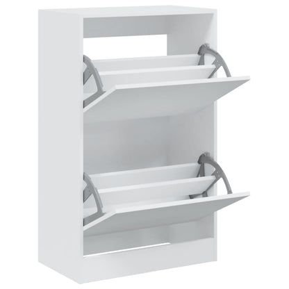 vidaXL Shoe Cabinet White 60x34x96,5 cm Engineered Wood
