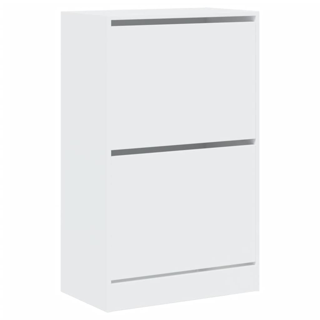 vidaXL Shoe Cabinet White 60x34x96,5 cm Engineered Wood