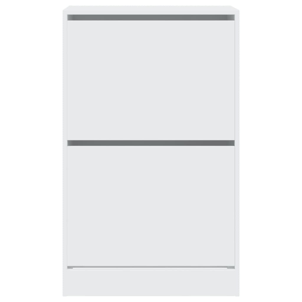vidaXL Shoe Cabinet White 60x34x96,5 cm Engineered Wood
