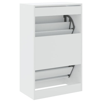 vidaXL Shoe Cabinet White 60x34x96,5 cm Engineered Wood