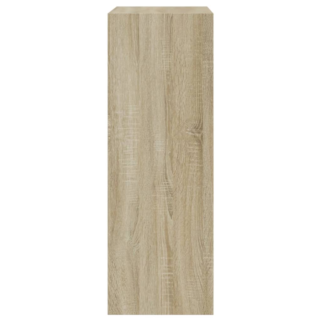 vidaXL Shoe Cabinet Sonoma Oak 60x34x96.5 cm Engineered Wood