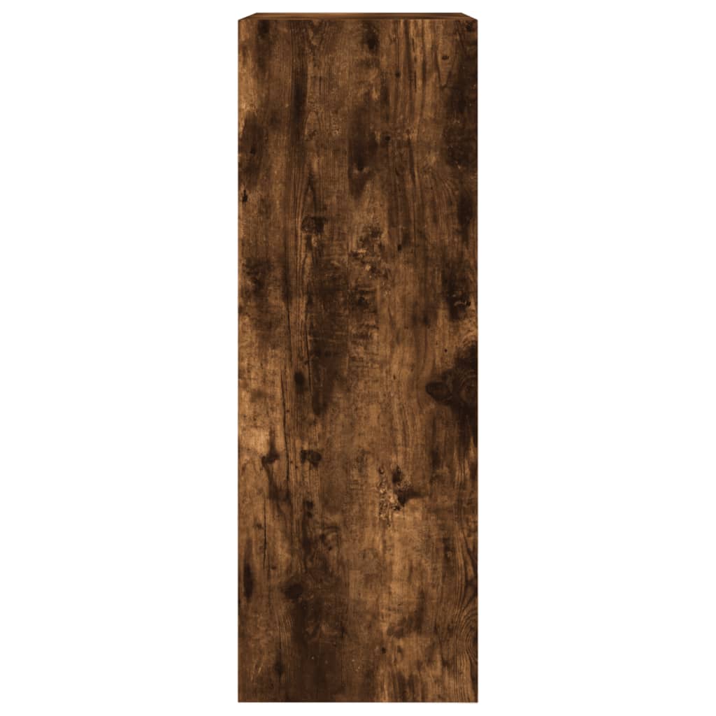 vidaXL Shoe Cabinet Smoked Oak 60x34x96,5 cm Engineered Wood
