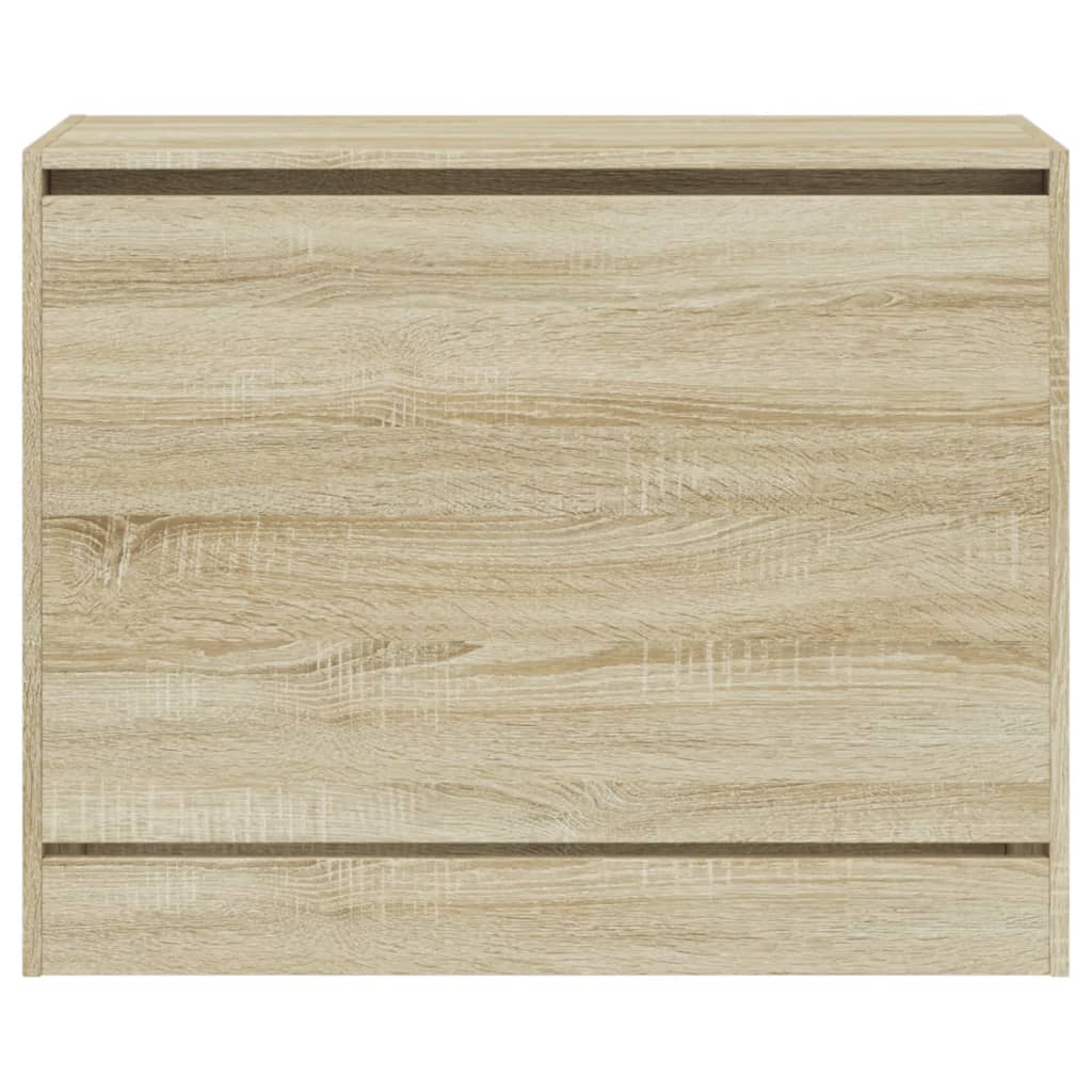 vidaXL Shoe Cabinet Sonoma Oak 80x34x63 cm Engineered Wood